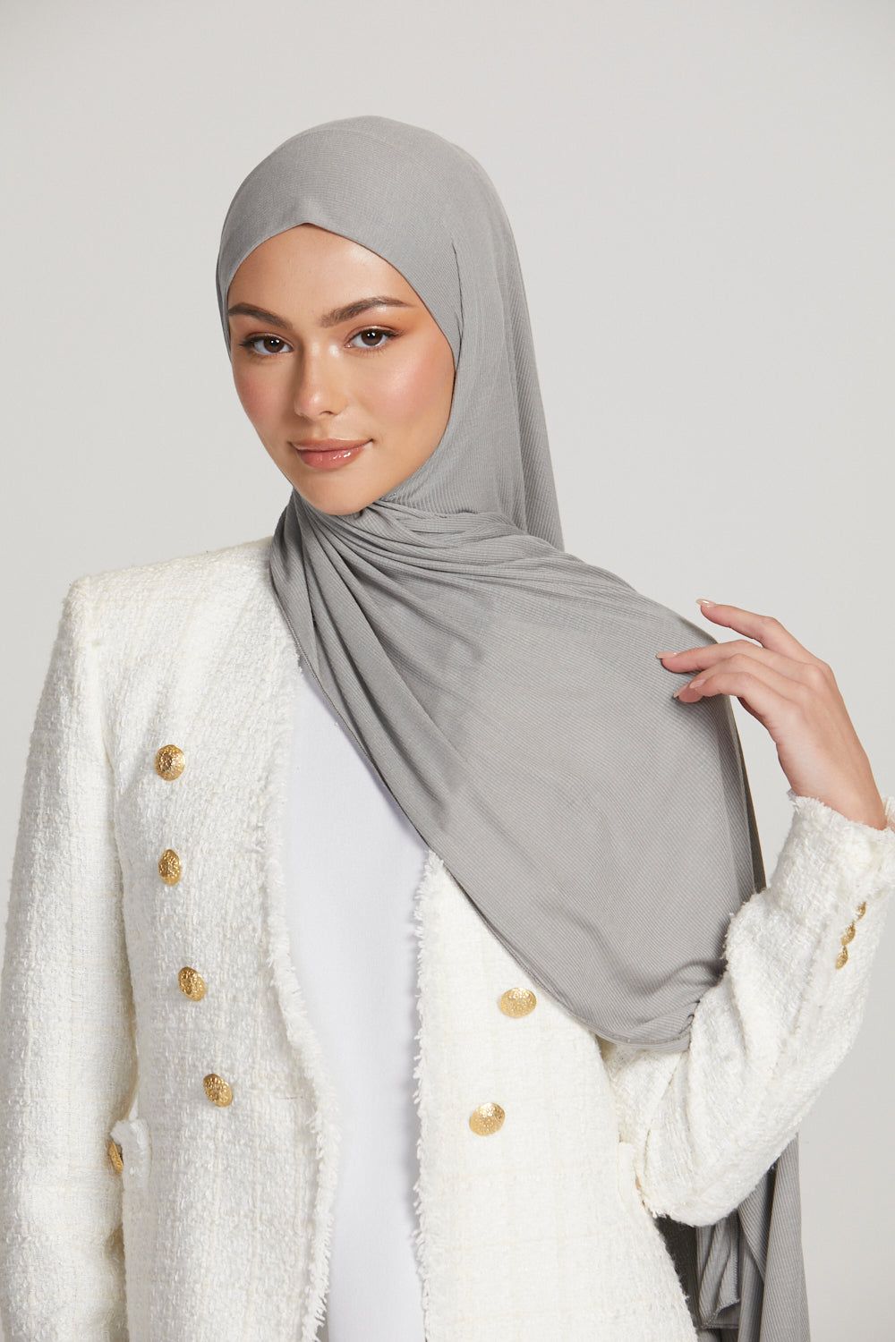 1 Hijabs jersey premium + 10 fermoirs