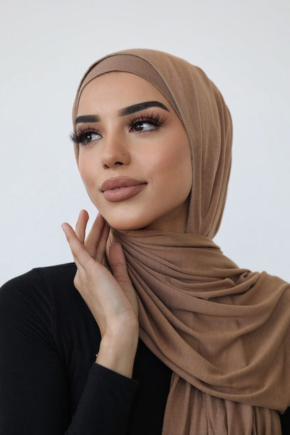 1 Hijabs jersey premium + 10 fermoirs